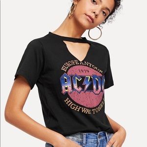AC/DC t shirt chocked